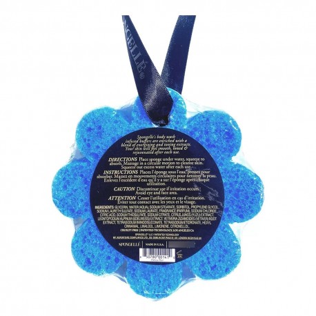 Esponja 4 En 1 En Forma De Flor Azul