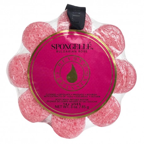Esponja 4 En 1 En Forma De Flor Rosa