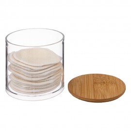 Caja Para Almohadillas De Algodon Transparente